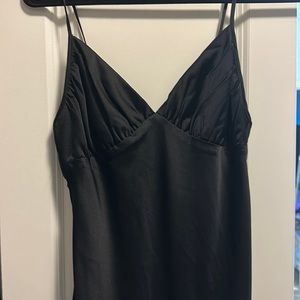 Abercrombie Silk slip midi dress
